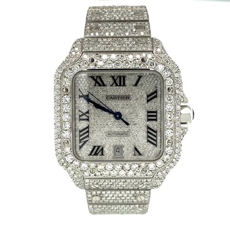 all diamond cartier watch